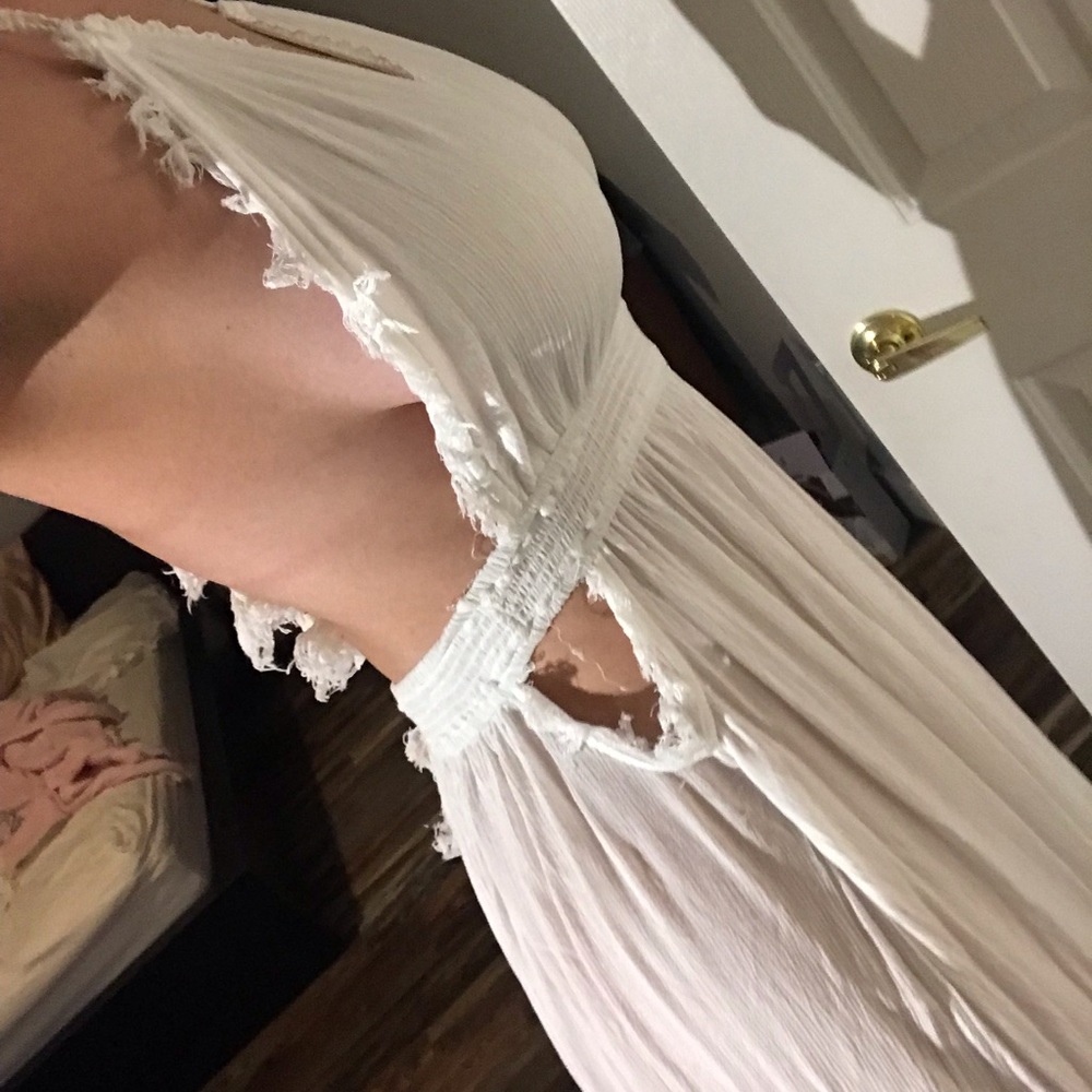Freepeople long white boho dress 🌸 - Picture 6 of 8